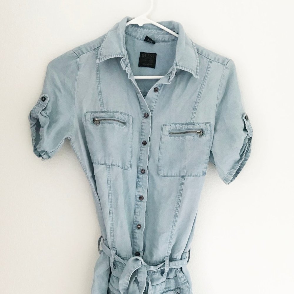 Guess Lyocell Denim Look Romper